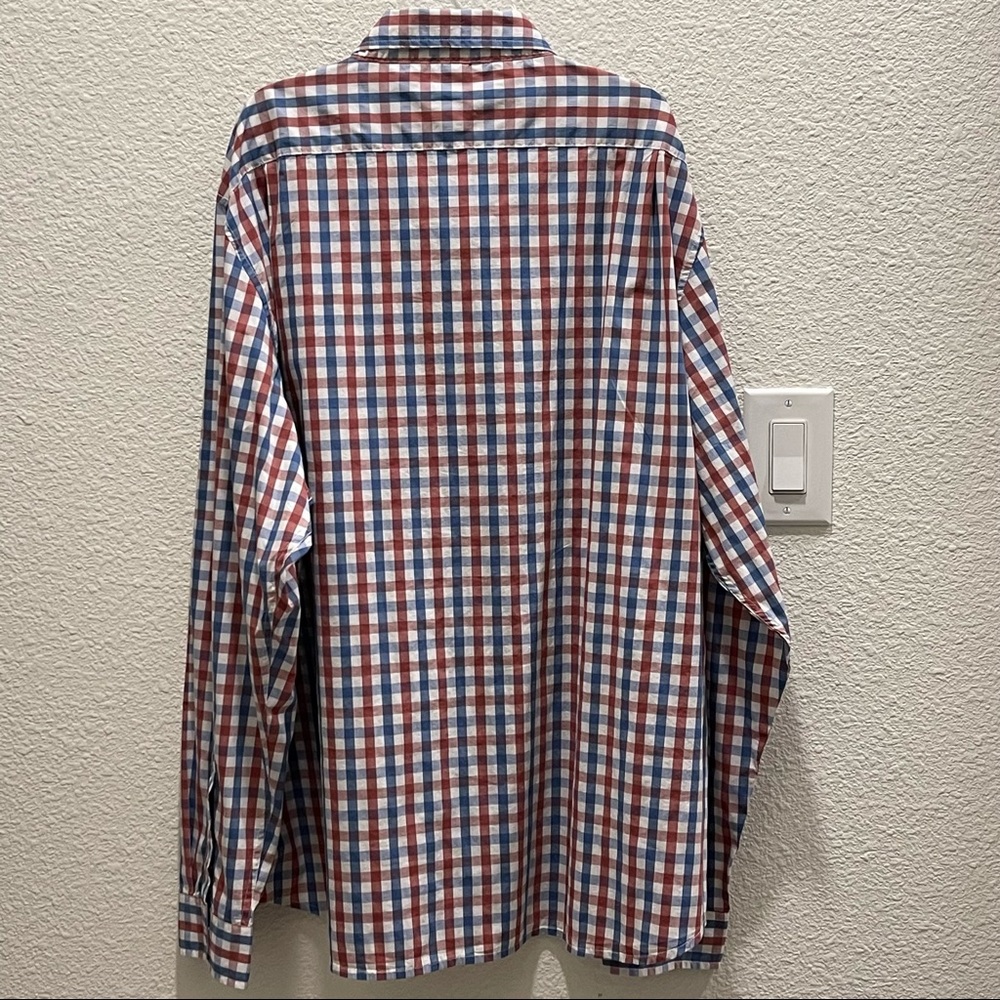 Tailor Vintage Performance Red and Blue Plaid Size XXLarge New - Picture 4 of 6